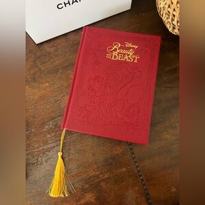 Disney Beauty and the Beast Embossed Red Notebook